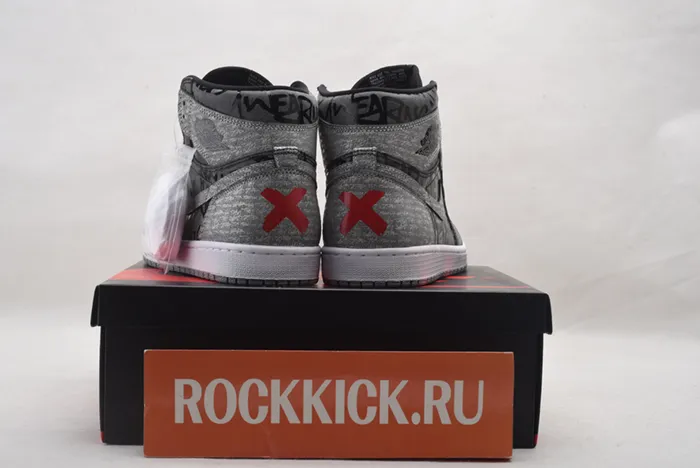 Air Jordan 1 High OG Rebellionaire Black White Particle Grey 555088-036