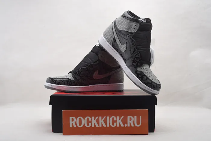 Air Jordan 1 High OG Rebellionaire Black White Particle Grey 555088-036