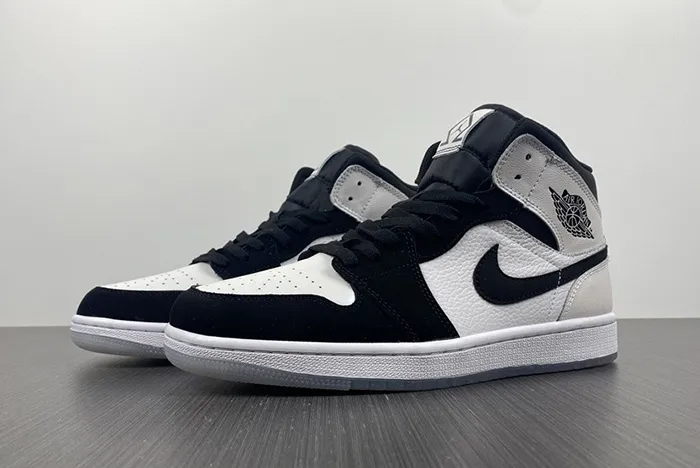 Air Jordan 1 Mid White Black Diamond DH6933-100