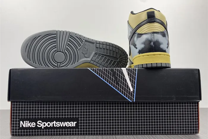 NIKE DUNK HIGH BLACK ACID WASH DD9404-700