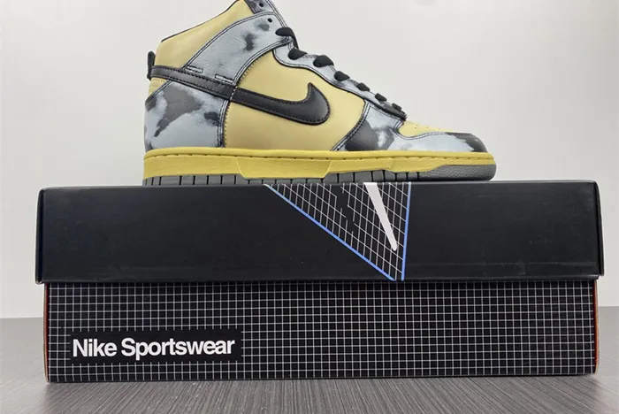 NIKE DUNK HIGH BLACK ACID WASH DD9404-700