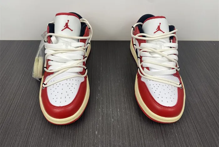 Air Jordan 1 Low White Gym Red University 553558-118