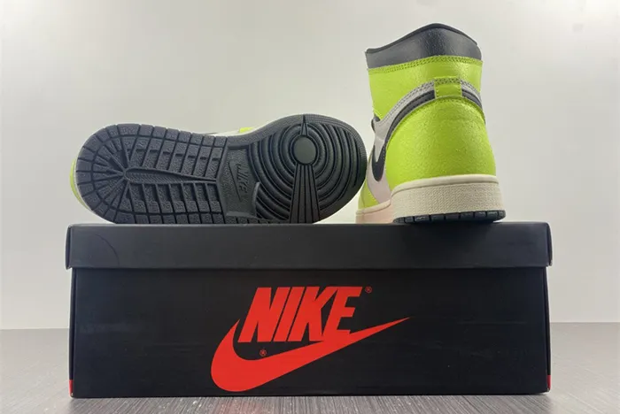 Air Jordan 1 High OG Volt Black Sail 555088-702