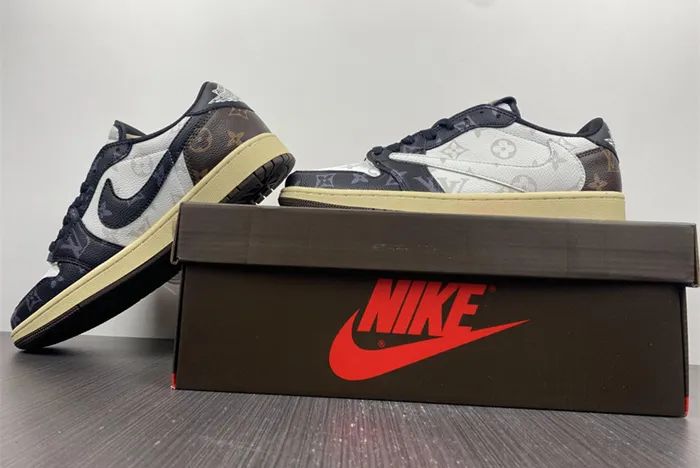 Fragment X Travis Scott X Air Jordan 1 Low LV CM7866-126