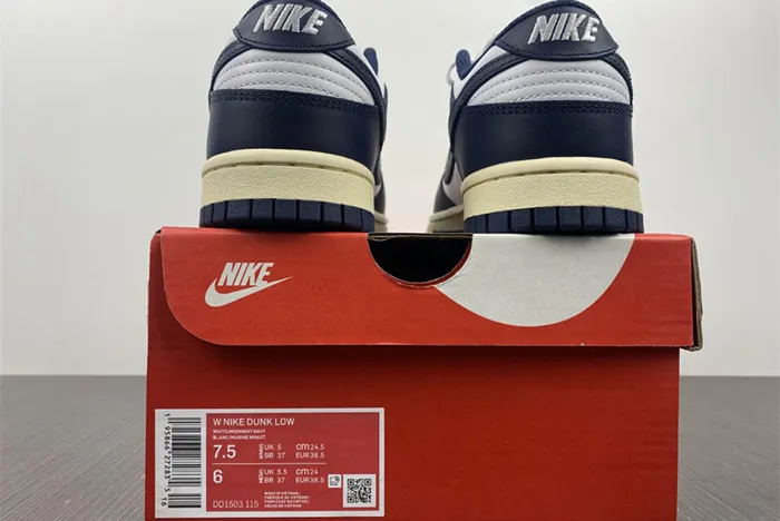 WMNS DUNK LOW VINTAGE NAVY DD1503-115