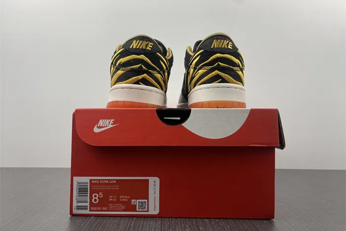 Nike Dunk Low Year of the Tiger Grey Black Orange DQ4978-001