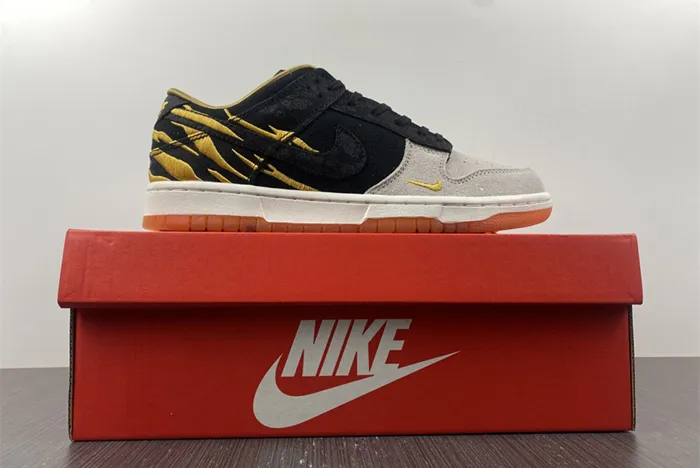 Nike Dunk Low Year of the Tiger Grey Black Orange DQ4978-001