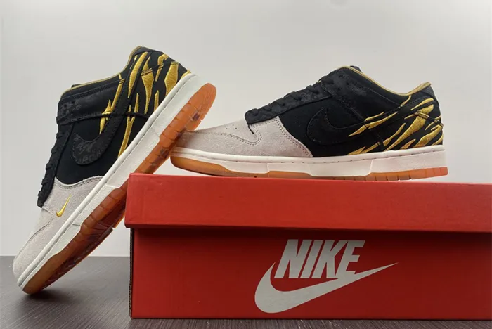 Nike Dunk Low Year of the Tiger Grey Black Orange DQ4978-001