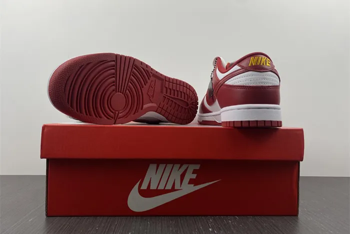 Nike Dunk Low Cardinal White Gym Red DD1391 602