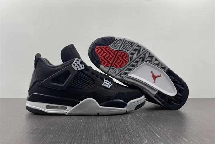 AIR JORDAN 4 RETRO BLACK CANVAS DH7138-006