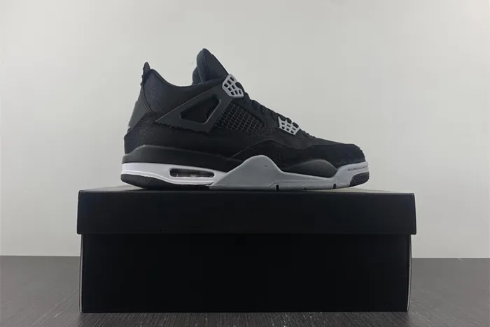 AIR JORDAN 4 RETRO BLACK CANVAS DH7138-006