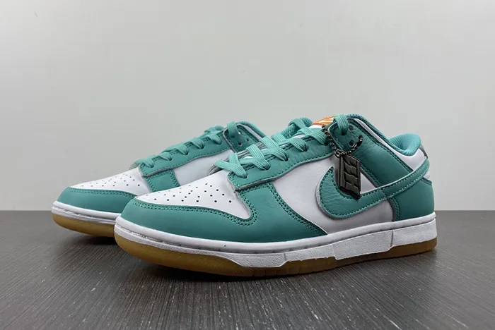 Nike Dunk Low White Turquoise Green Orange DV2190 100