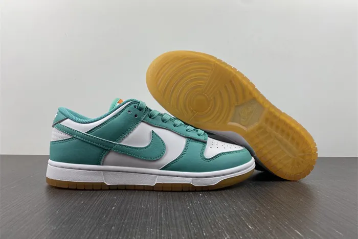 Nike Dunk Low White Turquoise Green Orange DV2190 100