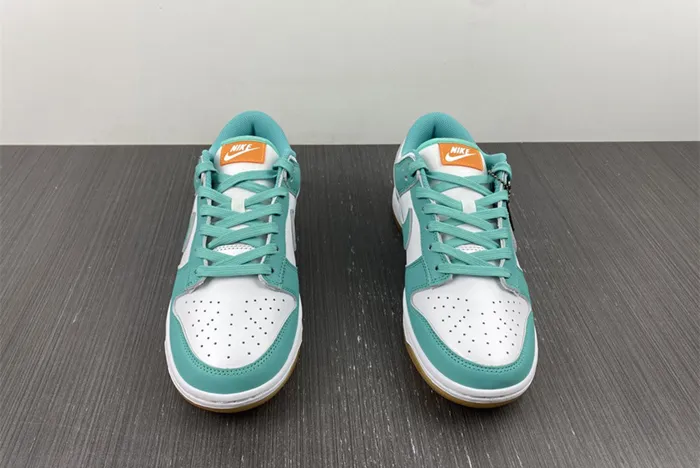 Nike Dunk Low White Turquoise Green Orange DV2190 100