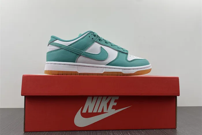 Nike Dunk Low White Turquoise Green Orange DV2190 100