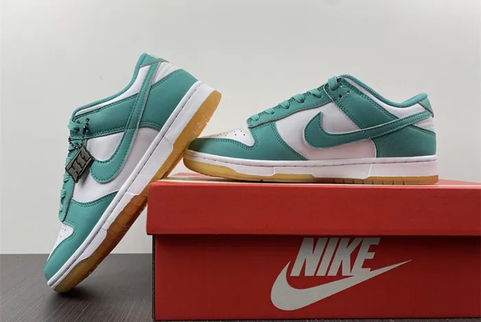 Nike Dunk Low White Turquoise Green Orange DV2190 100