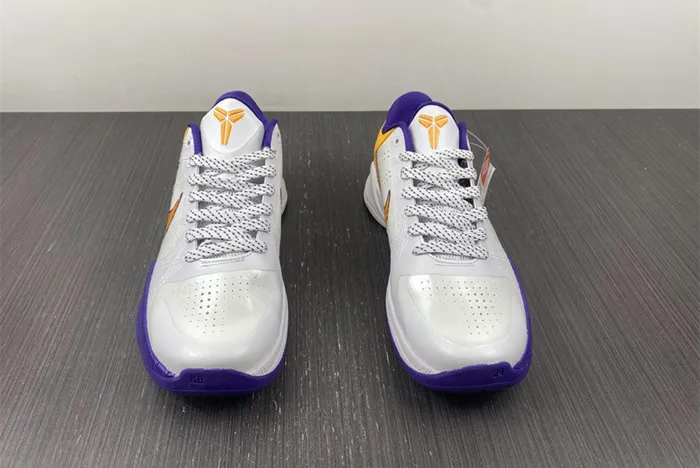 Nike Kobe 5 Lakers White Purple Yellow 386429 102