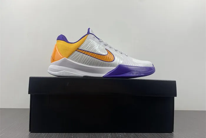 Nike Kobe 5 Lakers White Purple Yellow 386429 102