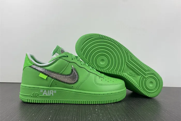 OFF-WHITE  Nike Air Force 1 Light Green Spark DX1419-300