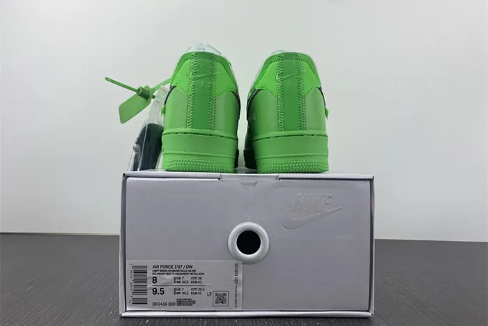 OFF-WHITE  Nike Air Force 1 Light Green Spark DX1419-300