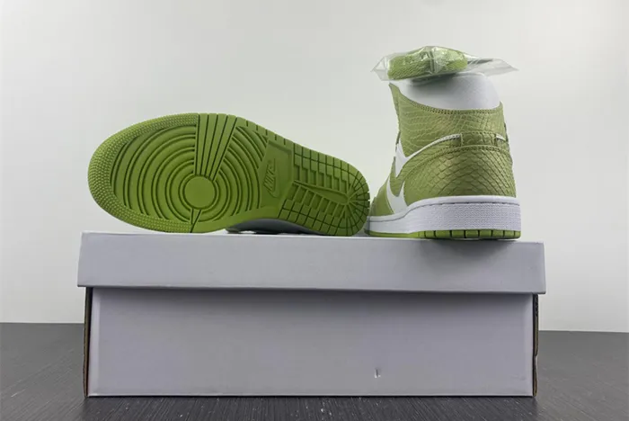 Air Jordan 1 Mid Green Python White Vivid Green DV2959 113