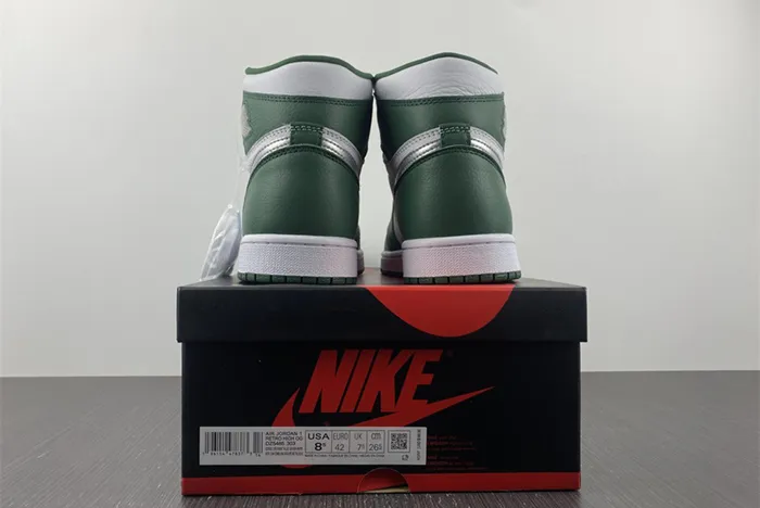 Air Jordan 1 High OG Gorge Green White Metallic Silver DZ5485 303