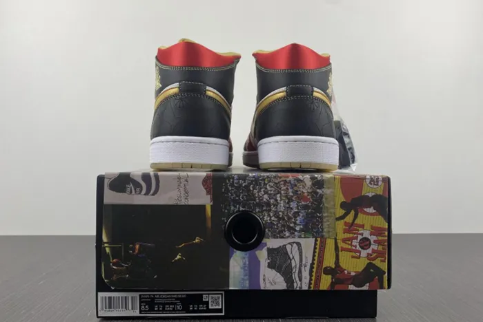 Air Jordan 1 Mid XQ White Gold Dust Red Black DV0576 176