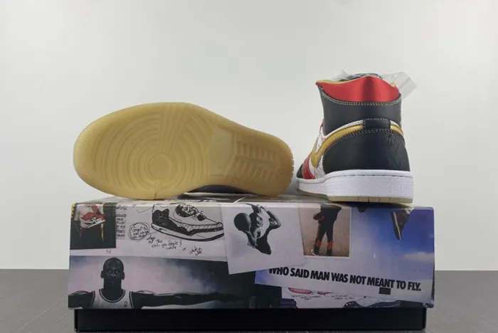 Air Jordan 1 Mid XQ White Gold Dust Red Black DV0576 176