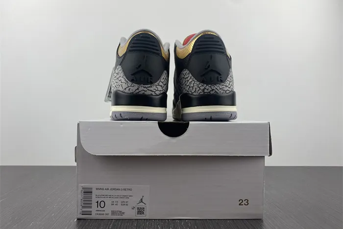 Air Jordan 3 Black Gold CK9246-067