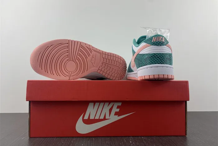 Nike Dunk Low Snakeskin White Teal Pink DR8577 300