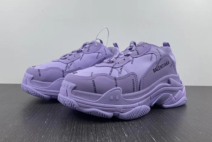 Ba*len*cia*ga triple white black purple