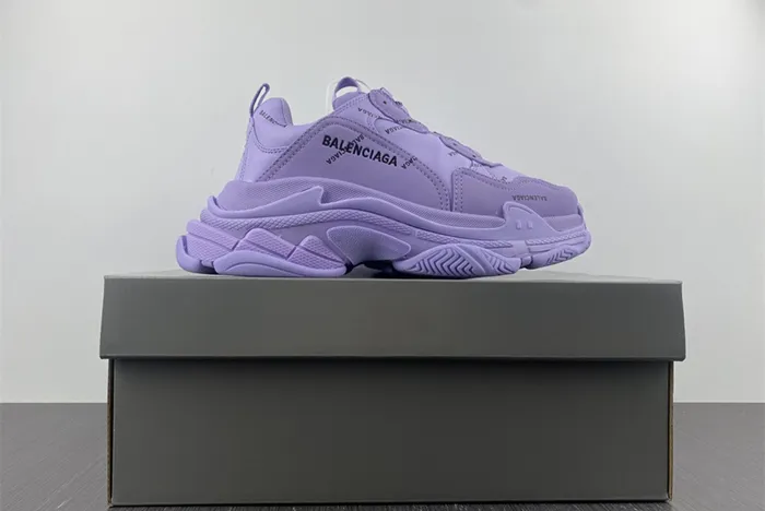 Ba*len*cia*ga triple white black purple