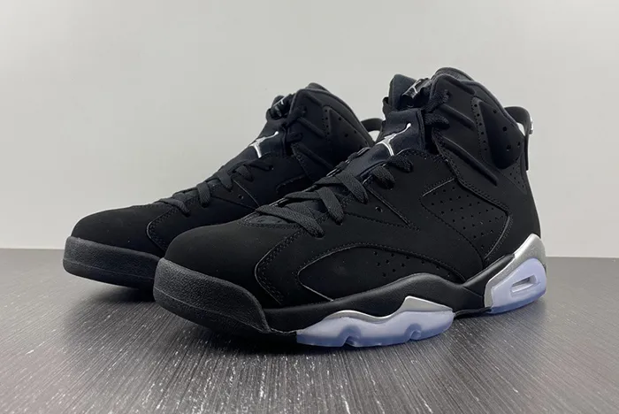 Air Jordan 6 Chrome Black Metallic Silver DX2836 001