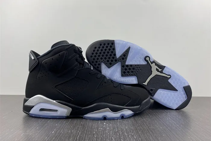 Air Jordan 6 Chrome Black Metallic Silver DX2836 001