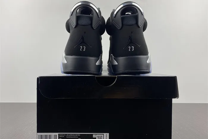 Air Jordan 6 Chrome Black Metallic Silver DX2836 001