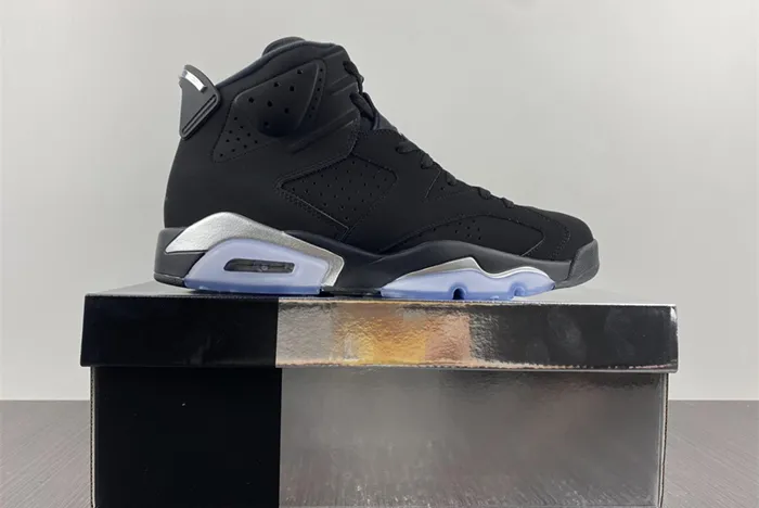 Air Jordan 6 Chrome Black Metallic Silver DX2836 001