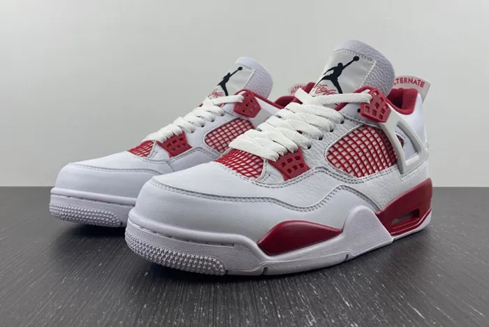 Air Jordan 4 Retro White Black Gym Red 308497 106
