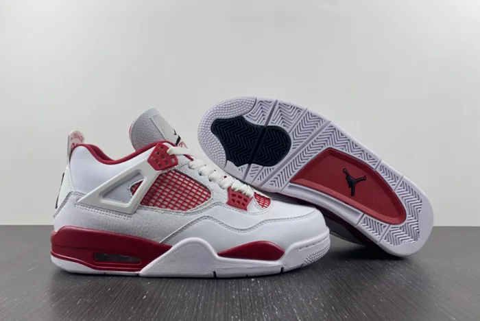 Air Jordan 4 Retro White Black Gym Red 308497 106