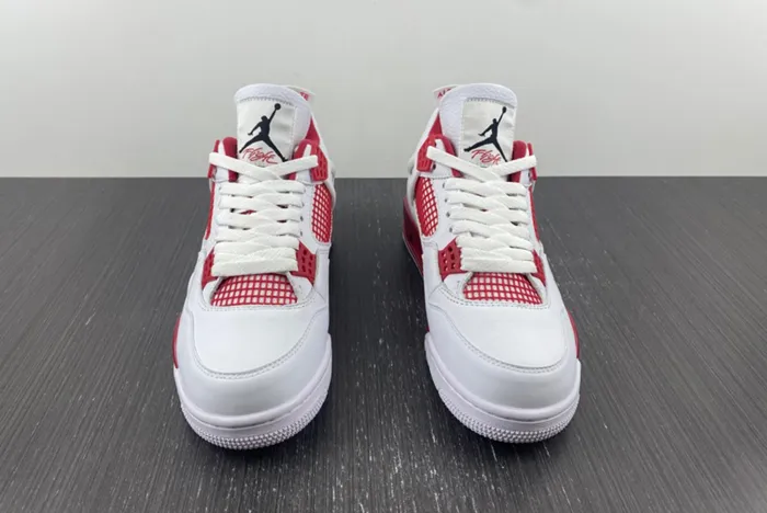 Air Jordan 4 Retro White Black Gym Red 308497 106