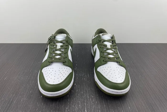 Nike Dunk Low White Medium Olive DD1503 120