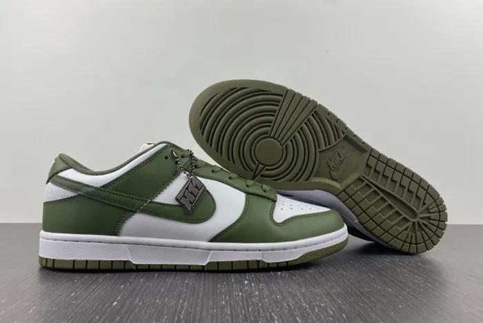 Nike Dunk Low White Medium Olive DD1503 120