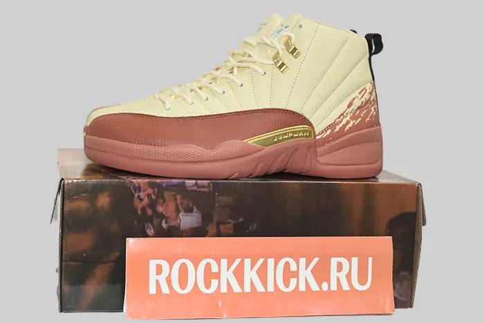 Eastside Golf x Air Jordan 12 Muslin Black Burnt Sunrise DV1758-108