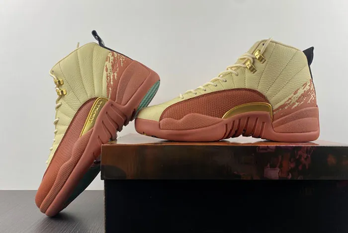 Eastside Golf x Air Jordan 12 Muslin Black Burnt Sunrise DV1758-108