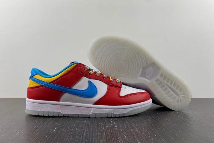 LeBron James x Nike Dunk Low Fruity Pebbles DH8009-600