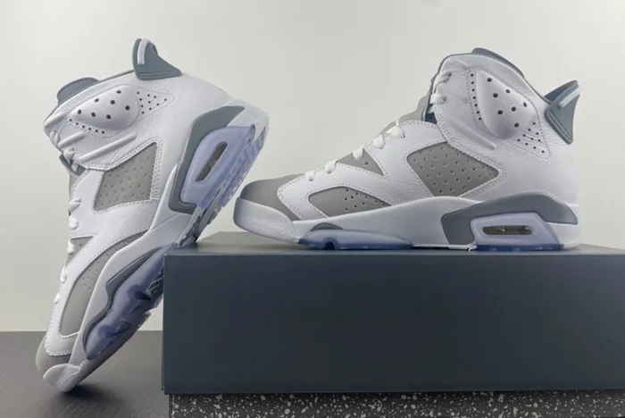 Air Jordan 6 White Medium Grey Cool Grey CT8529 100
