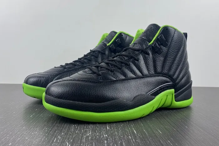 Air Jordan 12 Black Neon Green