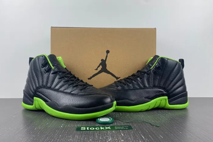 Air Jordan 12 Black Neon Green