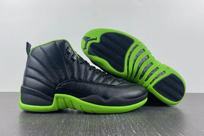 Air Jordan 12 Black Neon Green