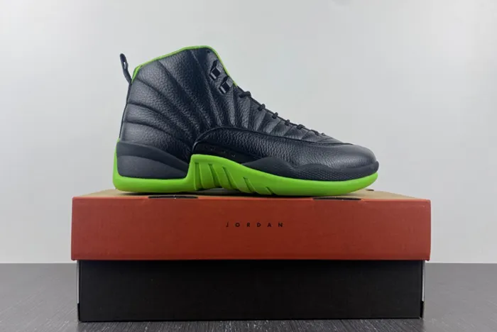 Air Jordan 12 Black Neon Green