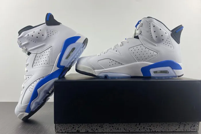 AIR JORDAN 6 RETRO SPORT BLUE 384664-107